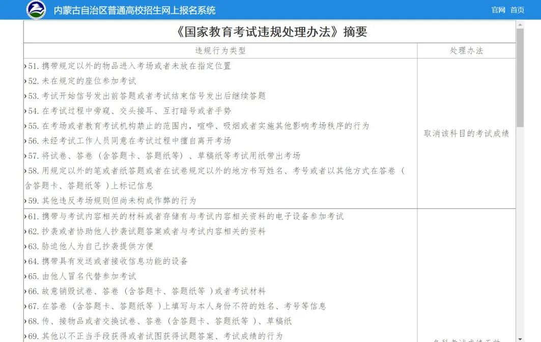 考生登录内蒙古招生考试信息网,点击"2022年普通高校招生网上报名"